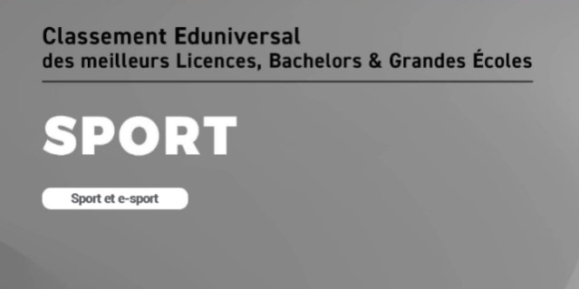 Classement Eduniversal des meilleurs Licences, Bachelors & Grandes Écoles - Guide multimédia Sport (édition 2025)
